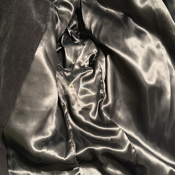 Vintage YSL Runway Gold Studded Black Suede Jacket - Picture 6 of 8